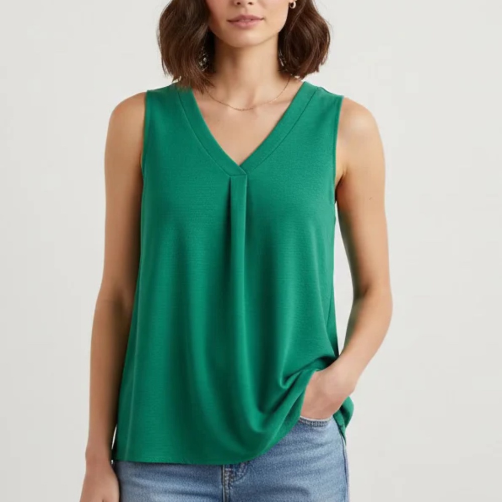 NWT Lucky Green Sleeveless Blouse